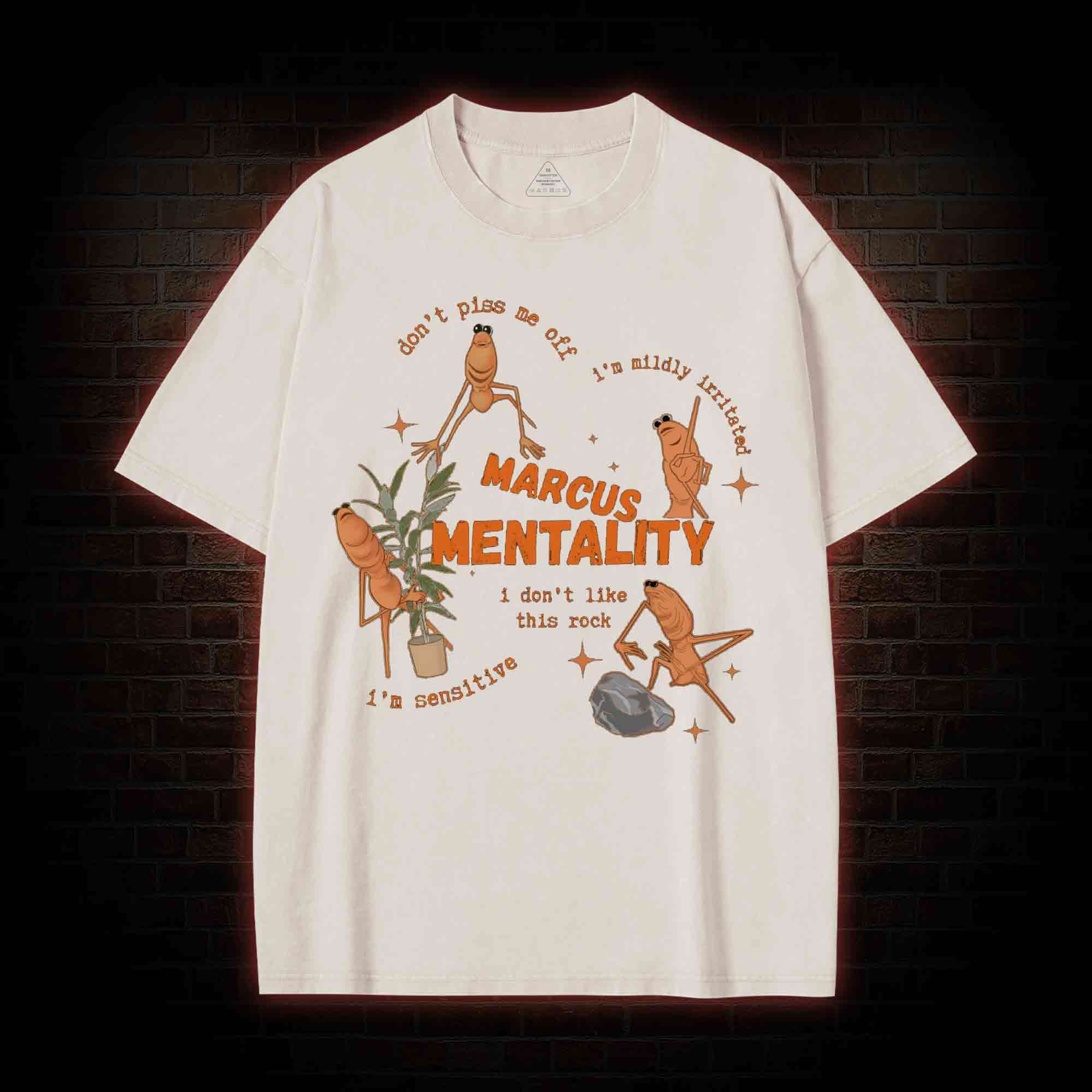 Marcus the Worm Washed T-shirt