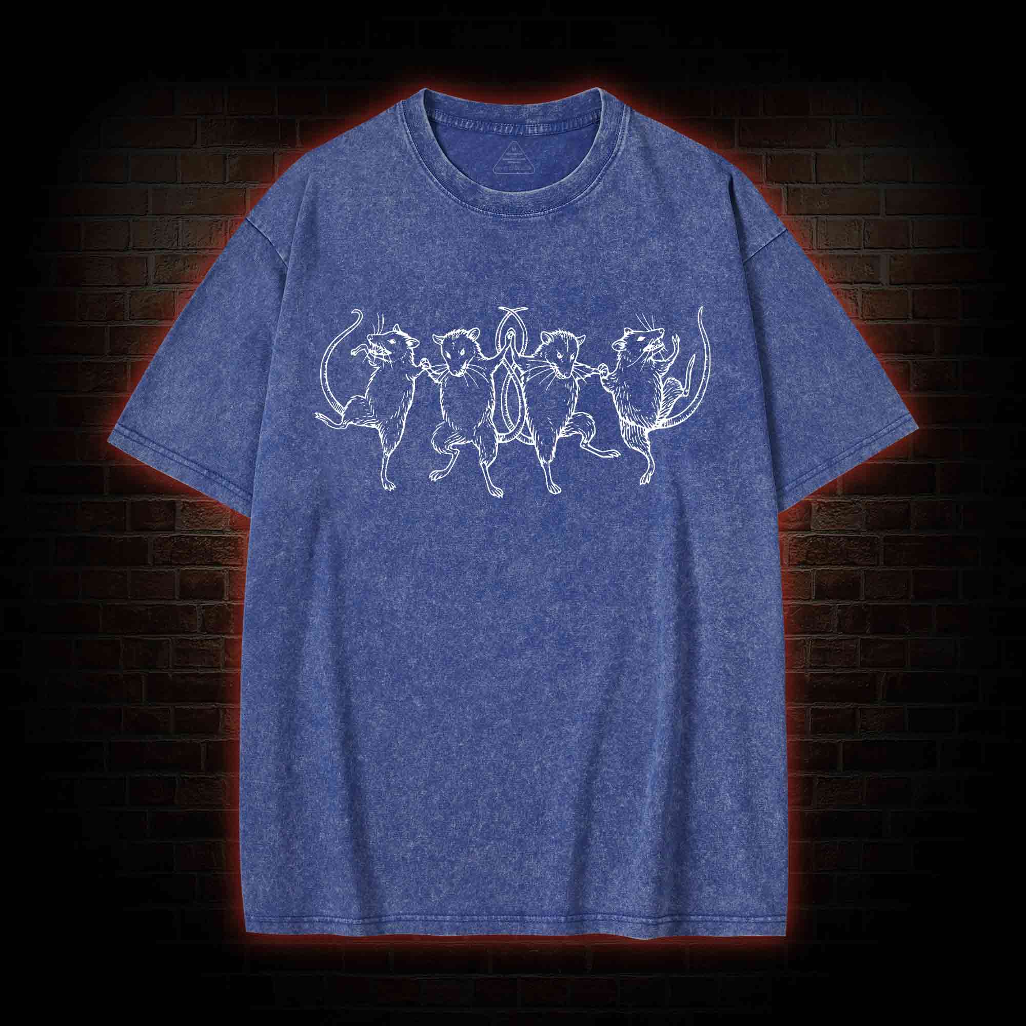 Dancing Rats Washed T-shirt