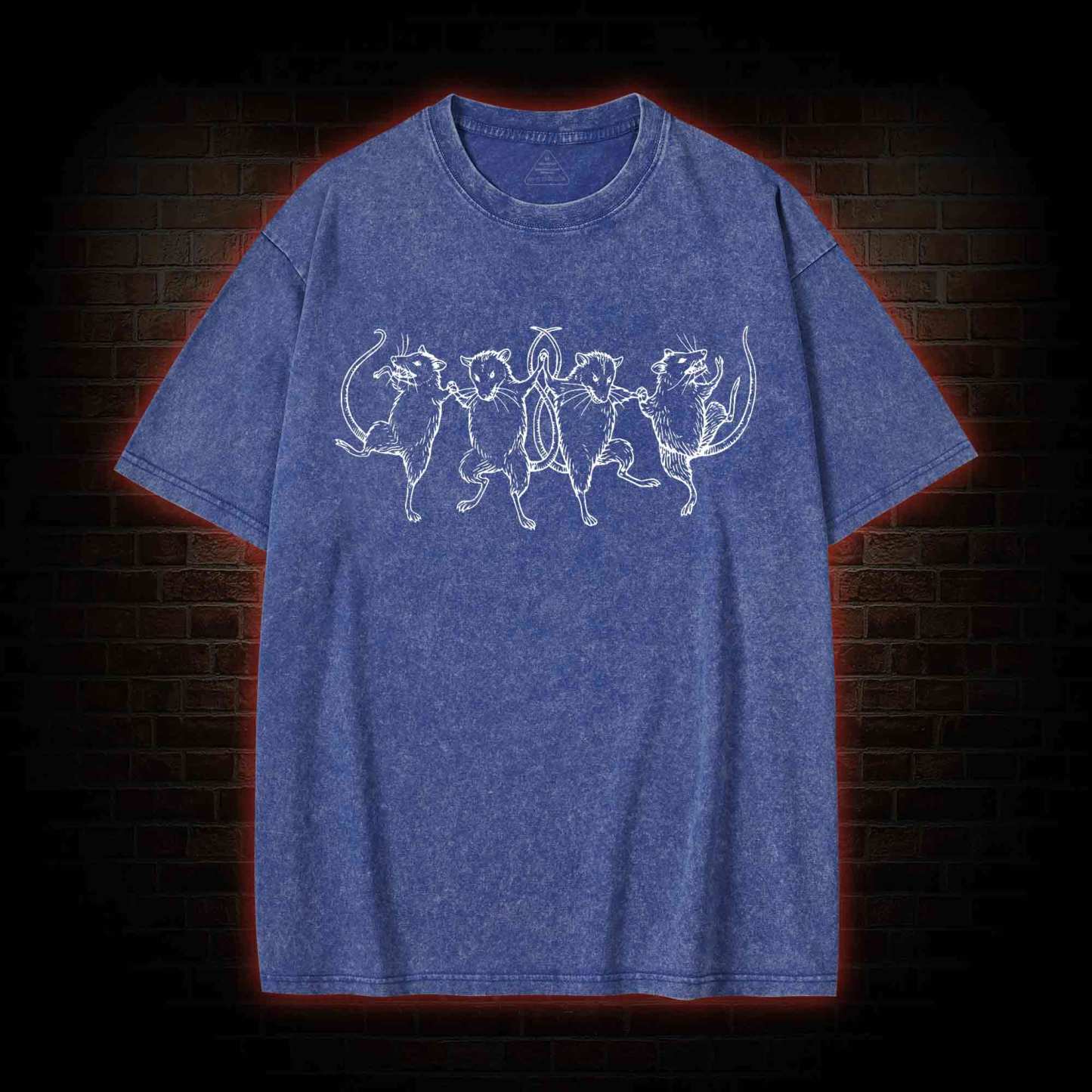 Dancing Rats Washed T-shirt