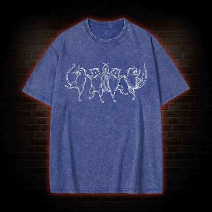 Dancing Rats Washed T-shirt