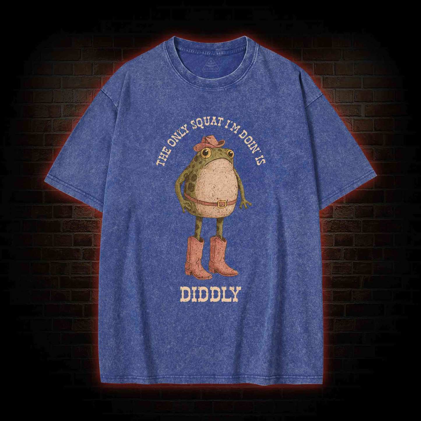 The Only Squat I'm Doin' is Diddly Washed T-shirt