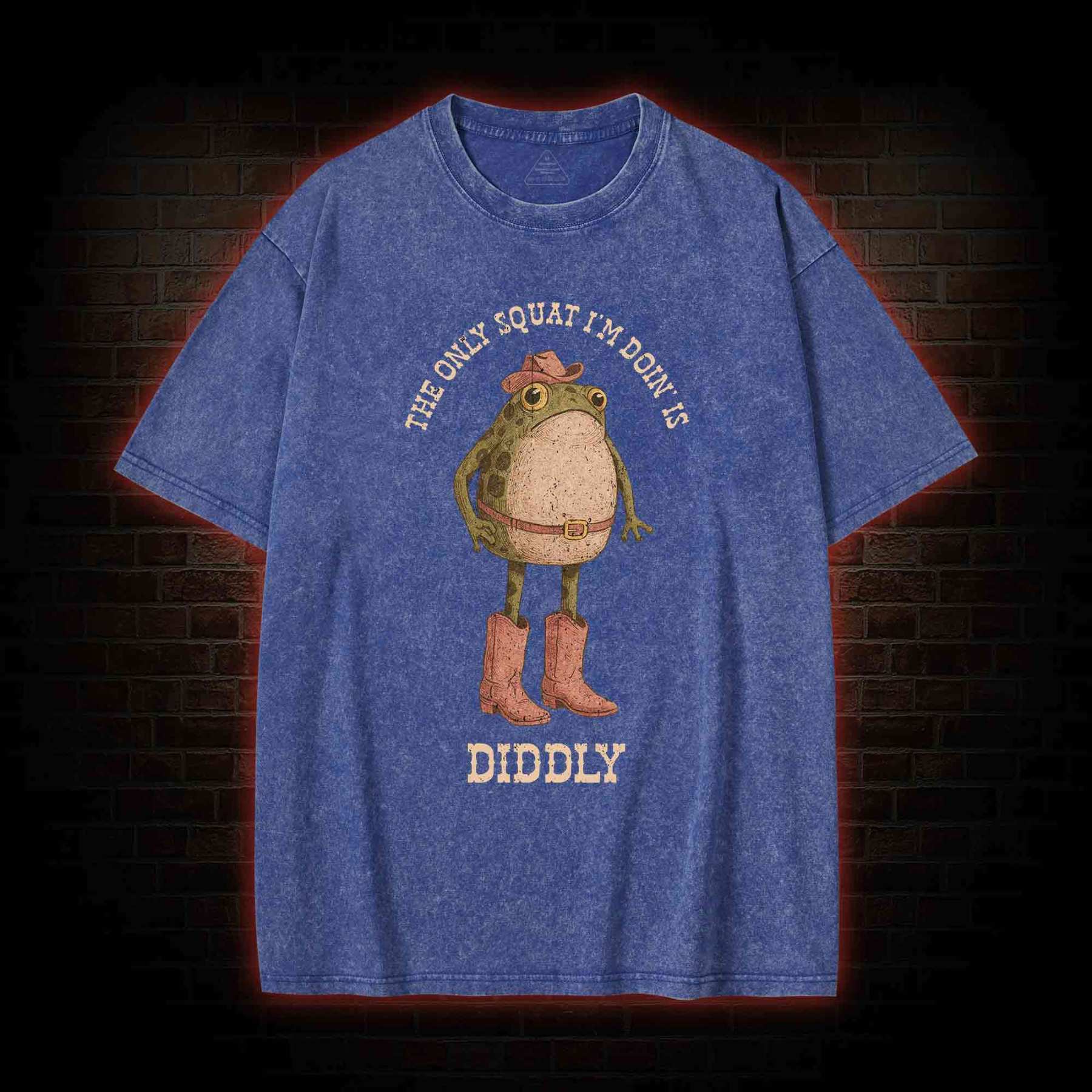 The Only Squat I'm Doin' is Diddly Washed T-shirt