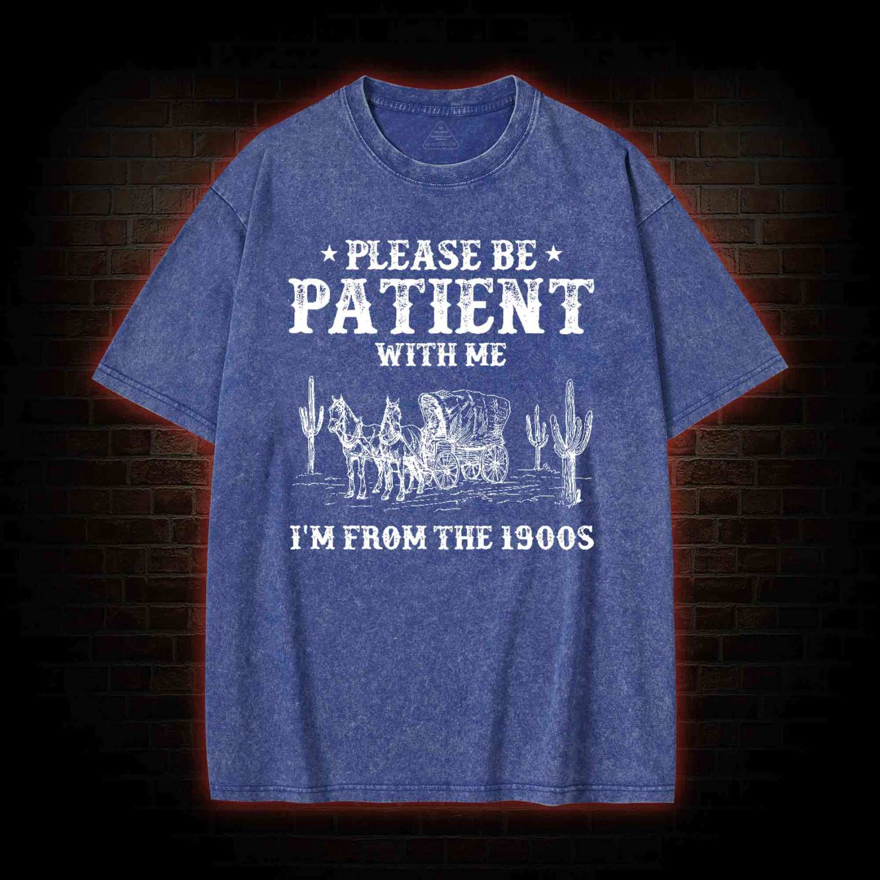 Please be Patient with Me I'm from the 1900s Washed T-shirt