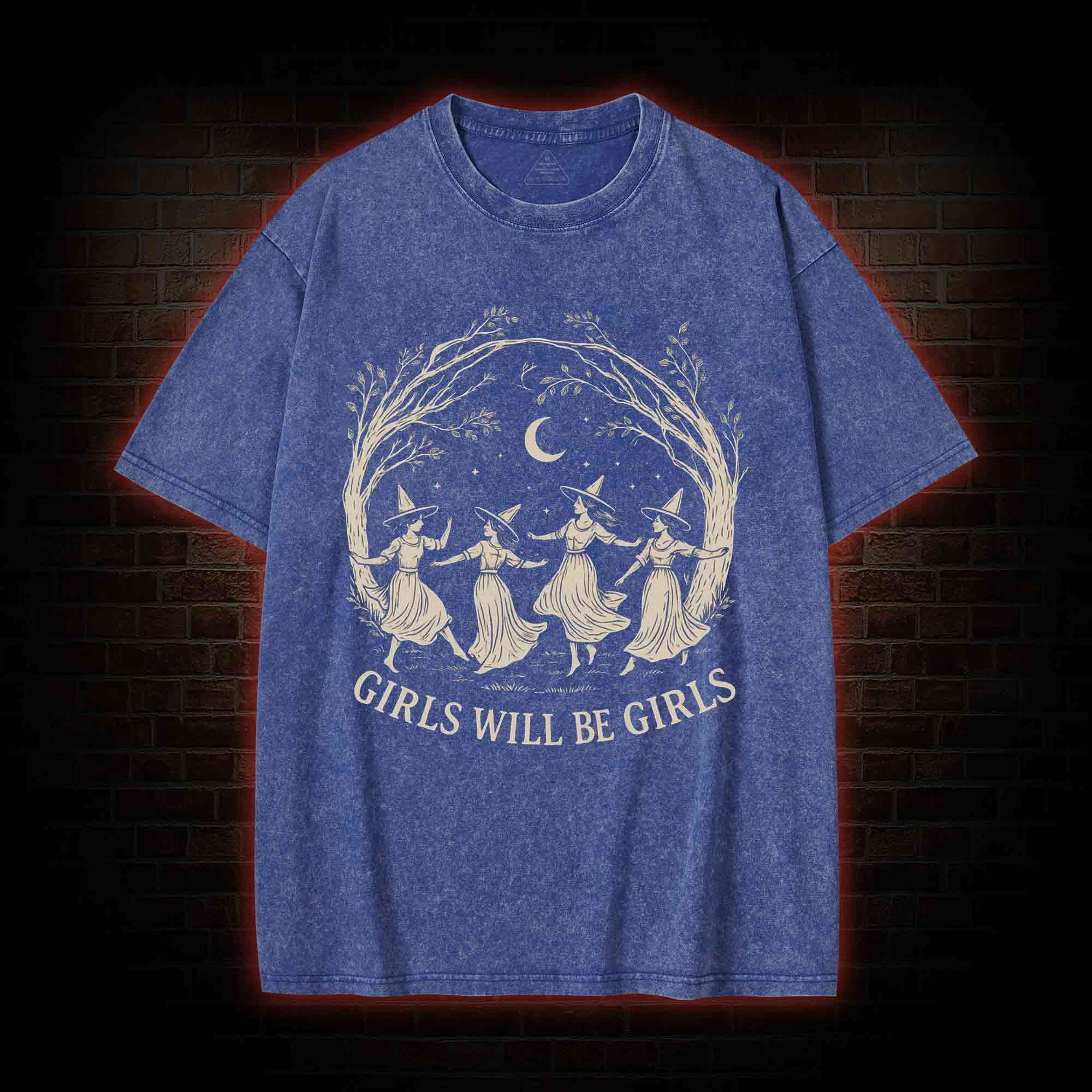 Girls will be Girls Washed T-shirt