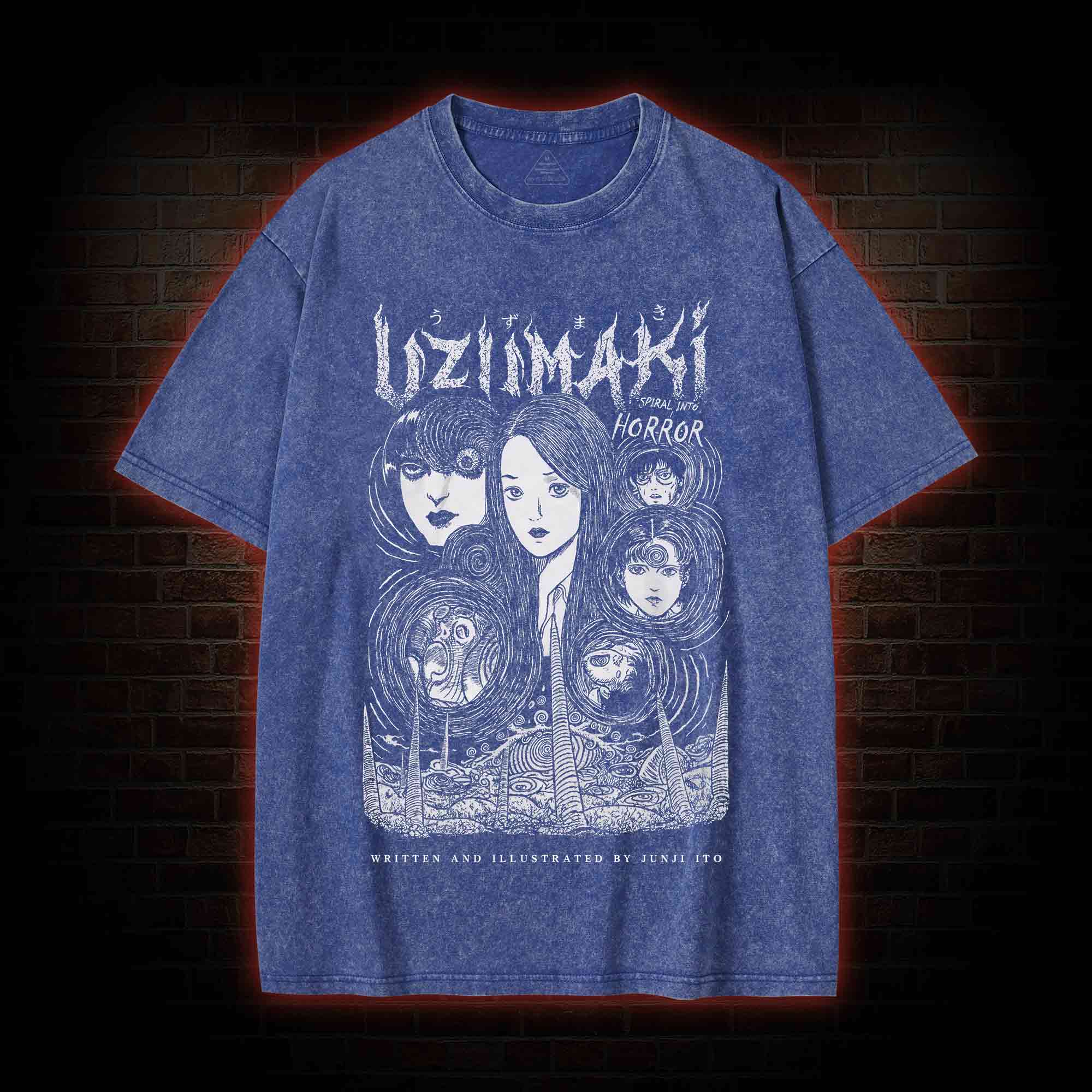 Creepy Girl Washed T-shirt