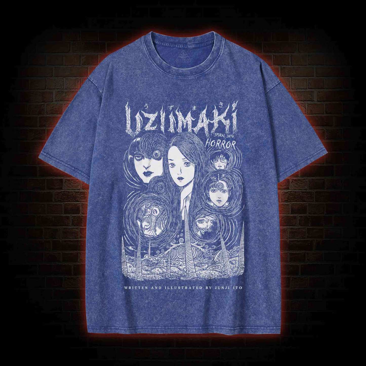 Creepy Girl Washed T-shirt