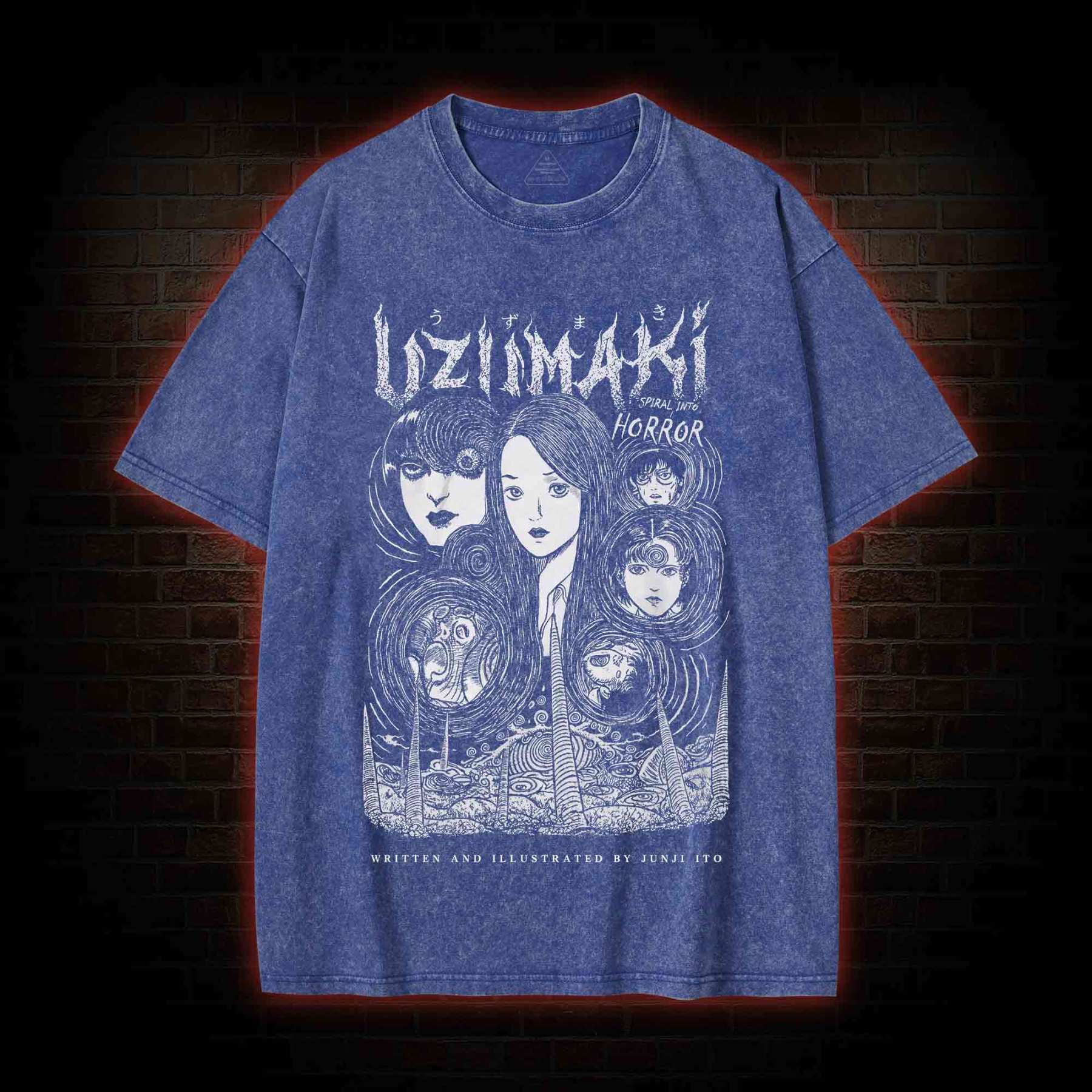 Creepy Girl Washed T-shirt