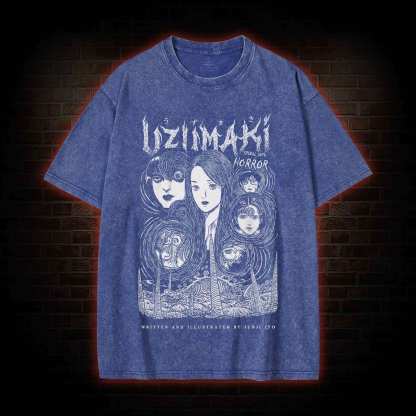 Creepy Girl Washed T-shirt