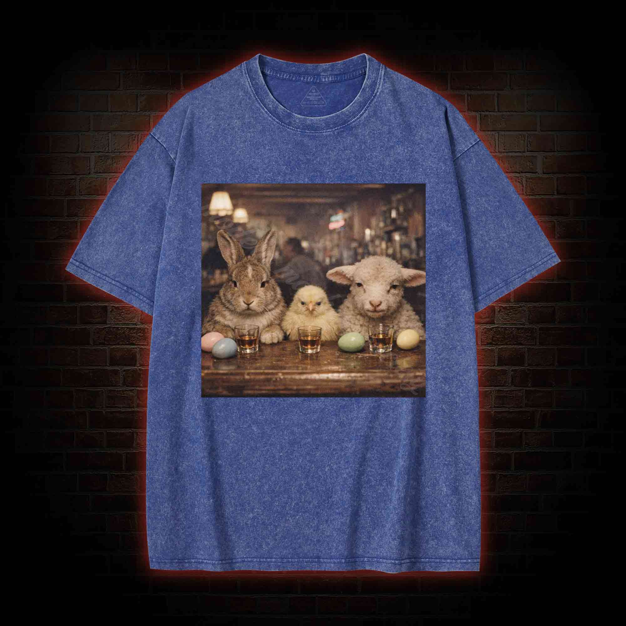 Animal Meme Washed T-shirt