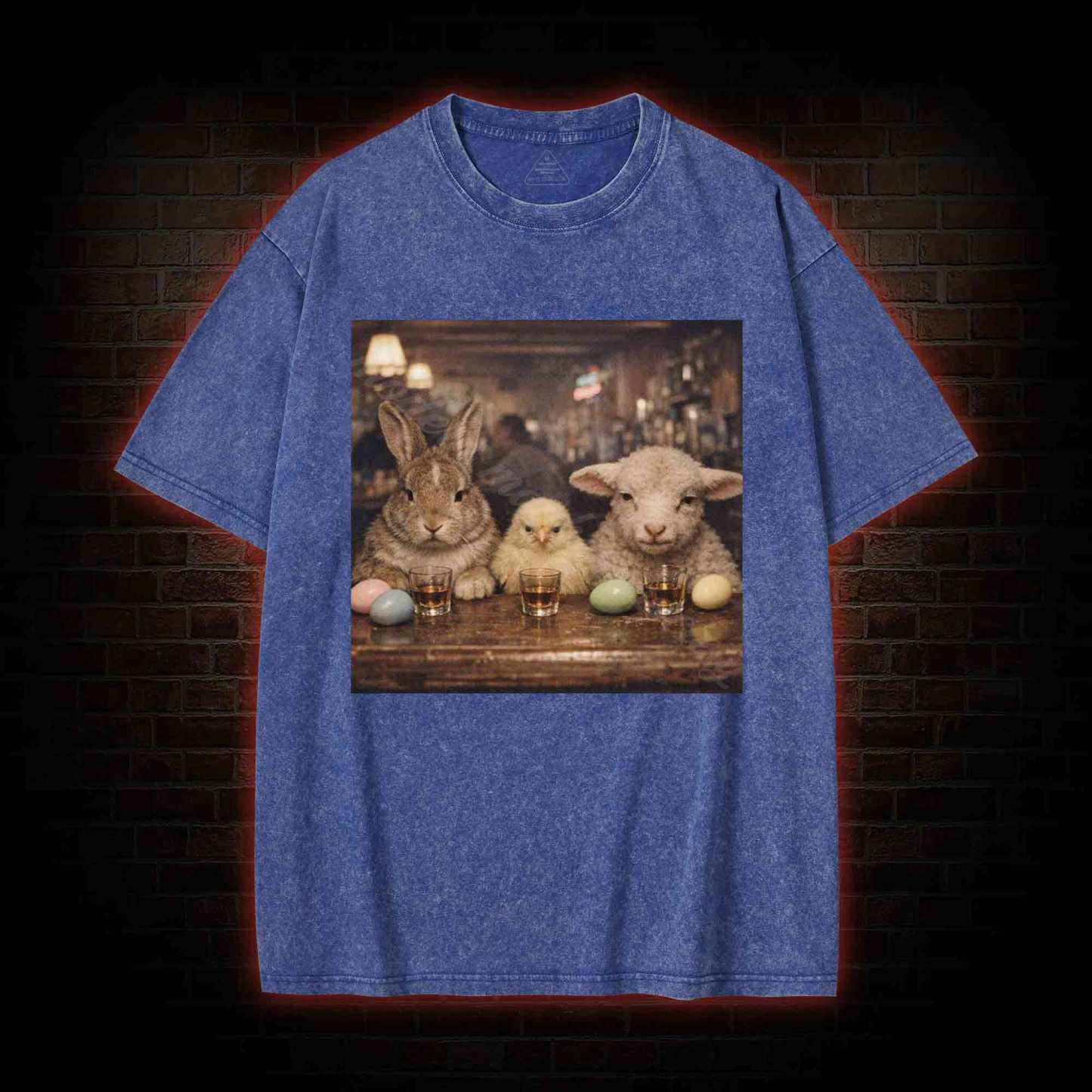 Animal Meme Washed T-shirt