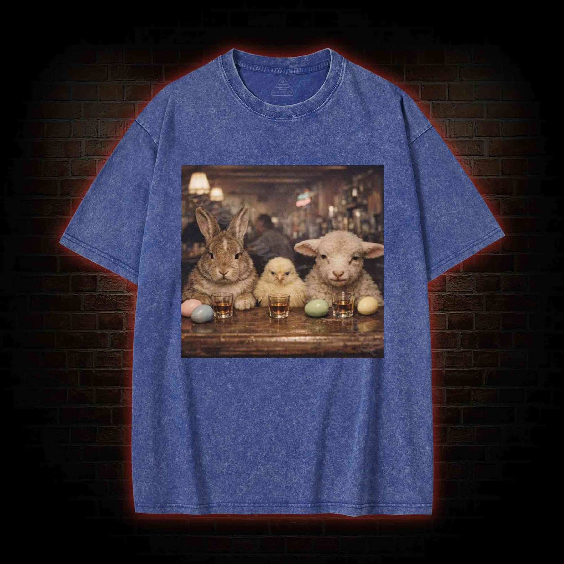 Animal Meme Washed T-shirt