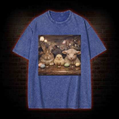 Animal Meme Washed T-shirt