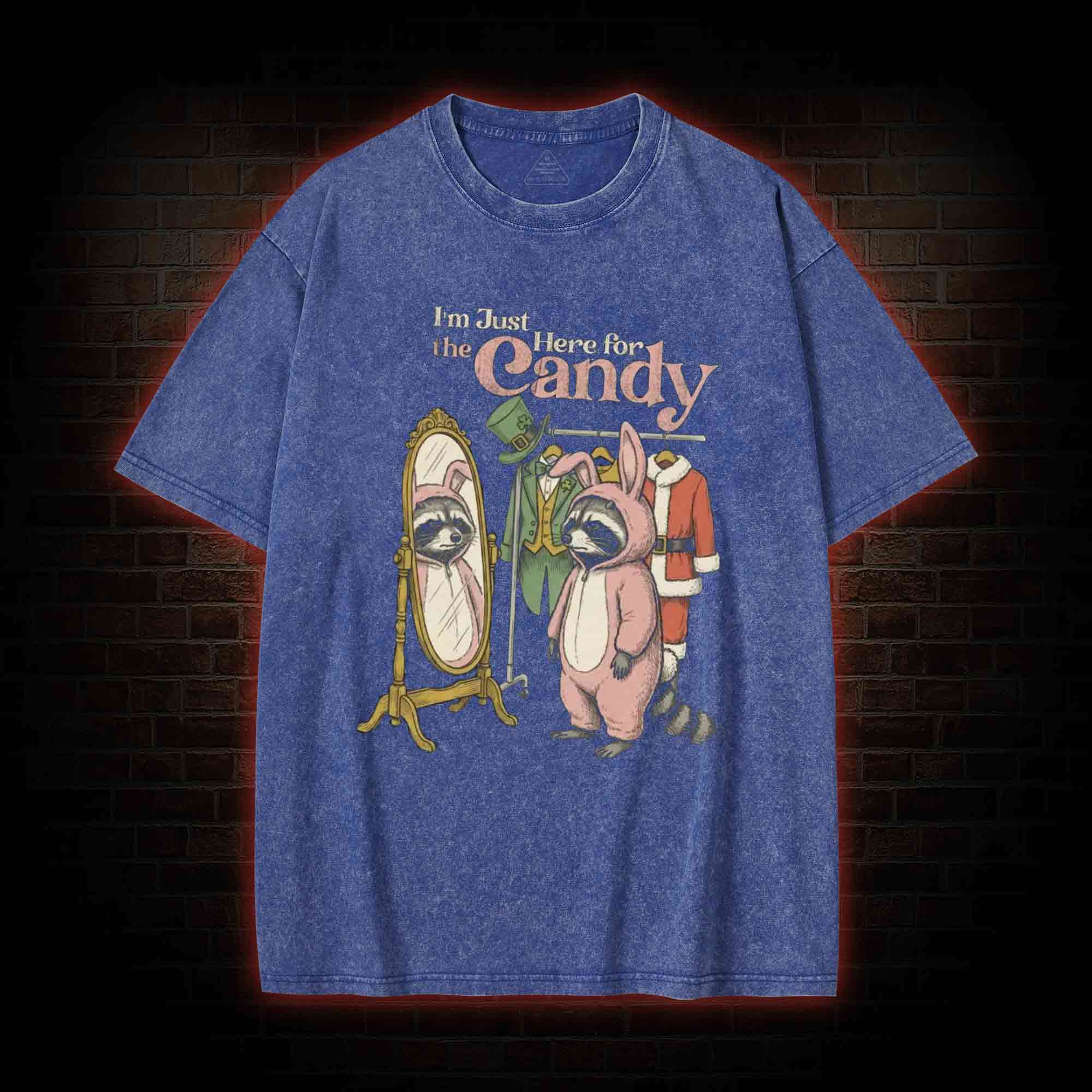 I'm Only Doing This for the Candy Washed T-shirt