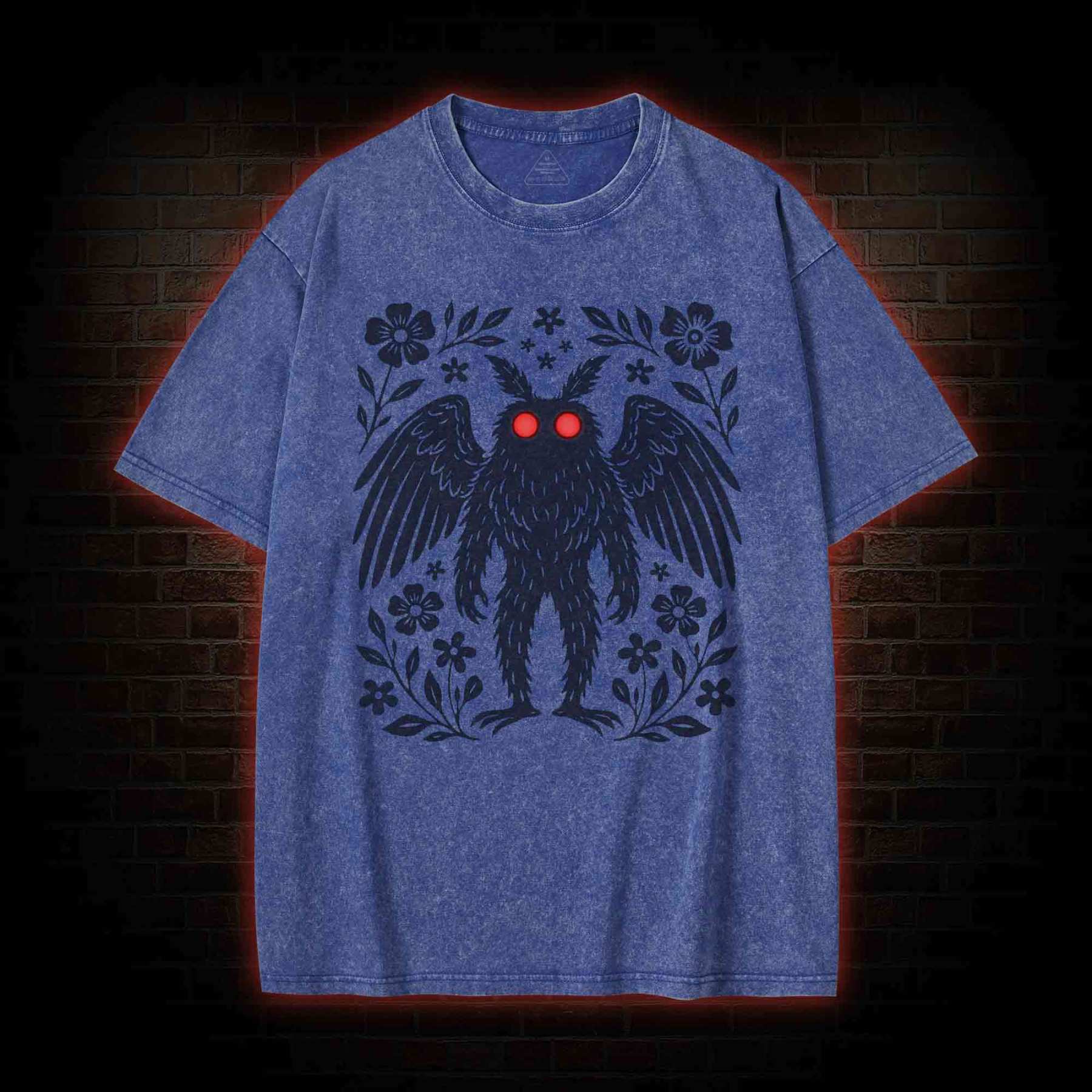 Mothman Cryptid Washed T-shirt