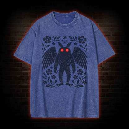 Mothman Cryptid Washed T-shirt