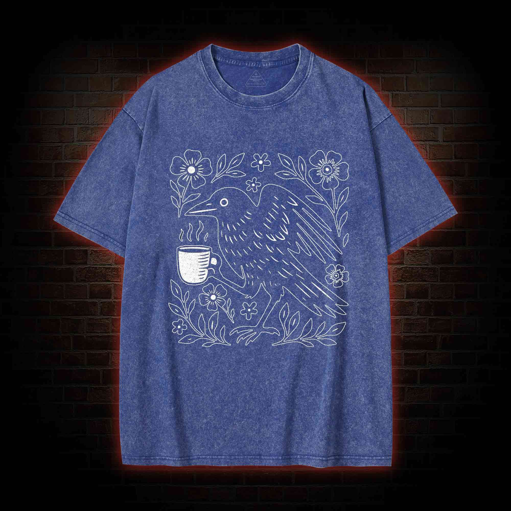 Bird Coffee Washed T-shirt
