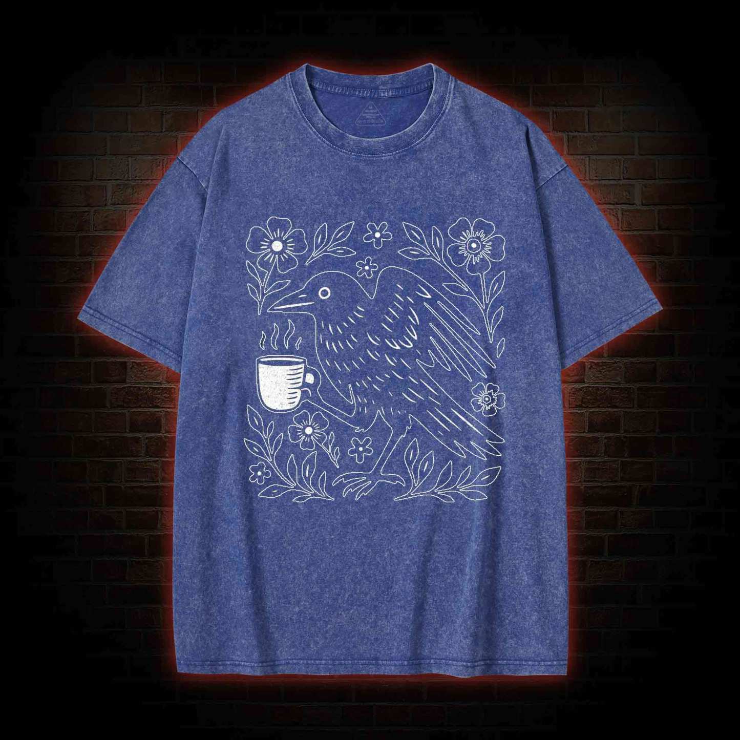 Bird Coffee Washed T-shirt