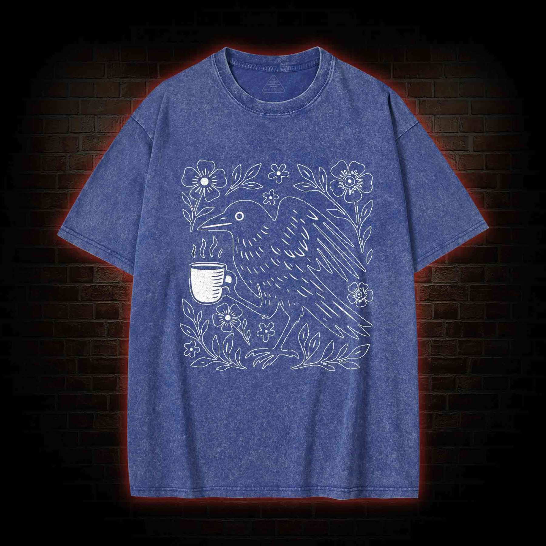 Bird Coffee Washed T-shirt