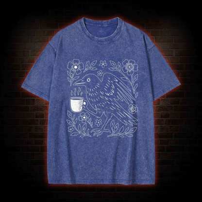 Bird Coffee Washed T-shirt