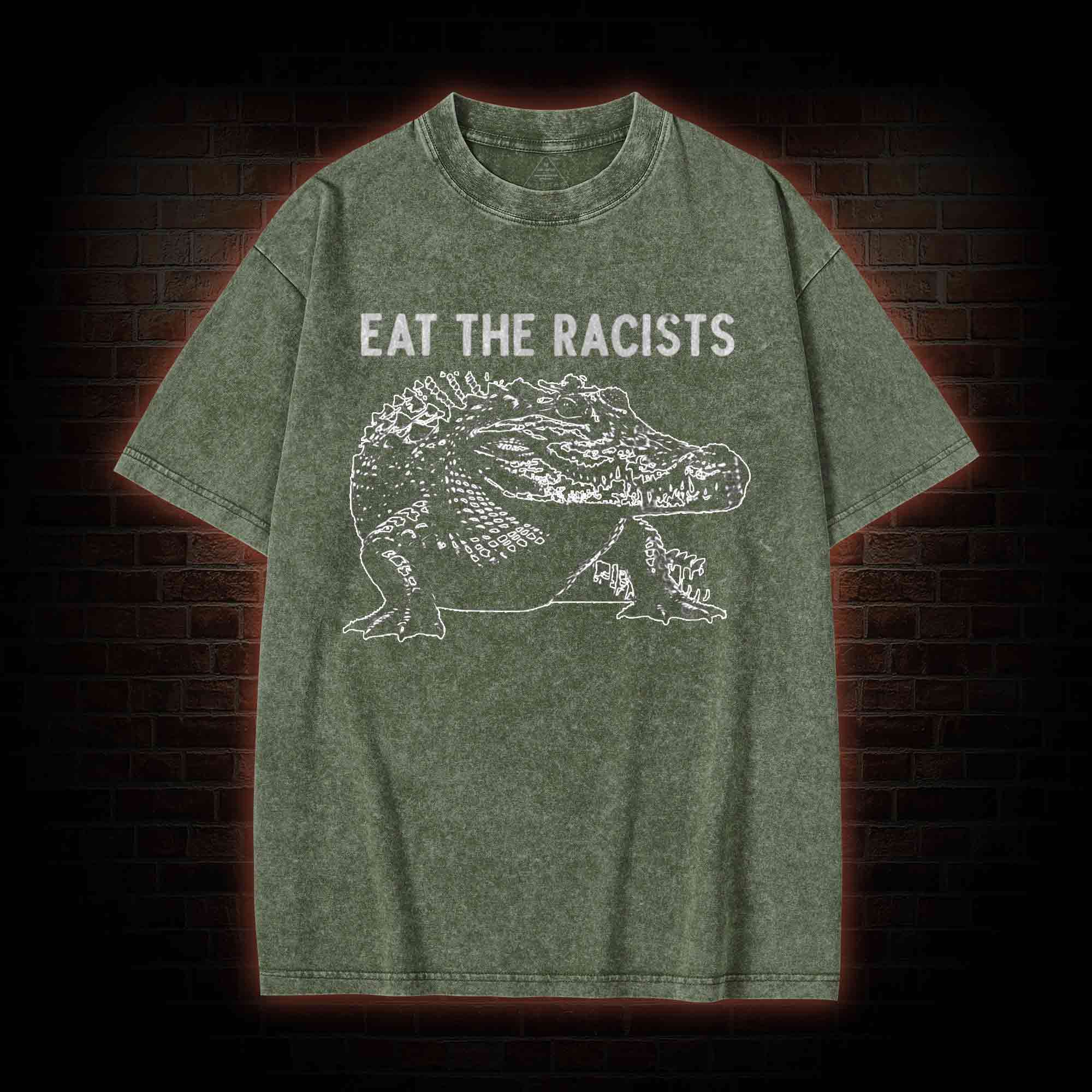 Eat the Racists Washed T-shirt