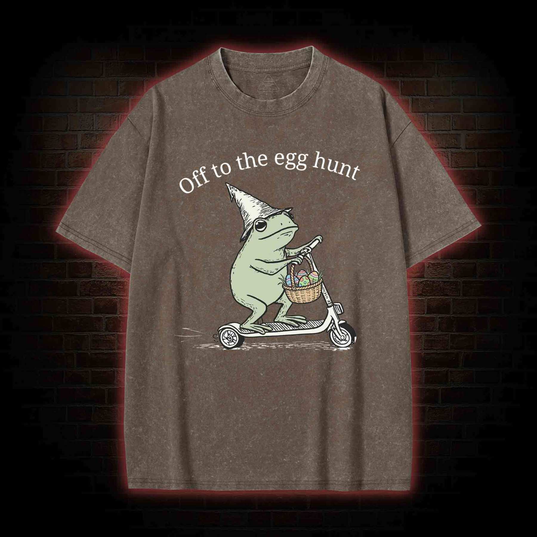 Off to the Egg Hunt Washed T-shirt