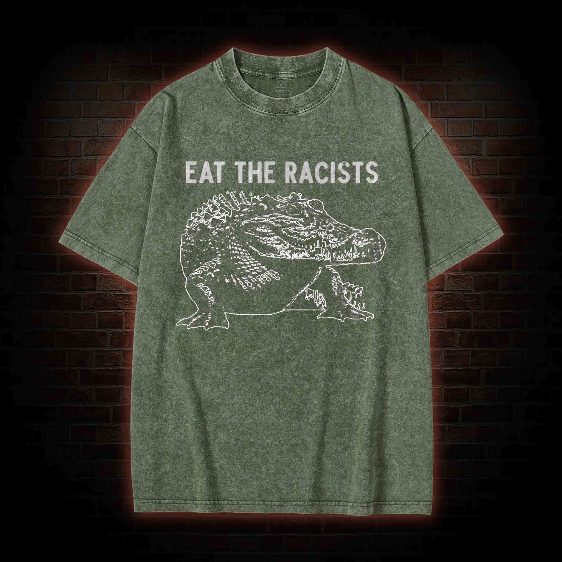 Eat the Racists Washed T-shirt