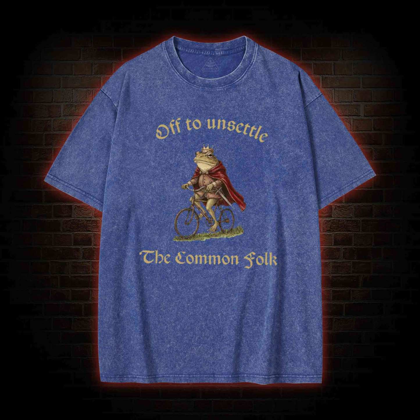 Chaotic Frog Meme Washed T-shirt