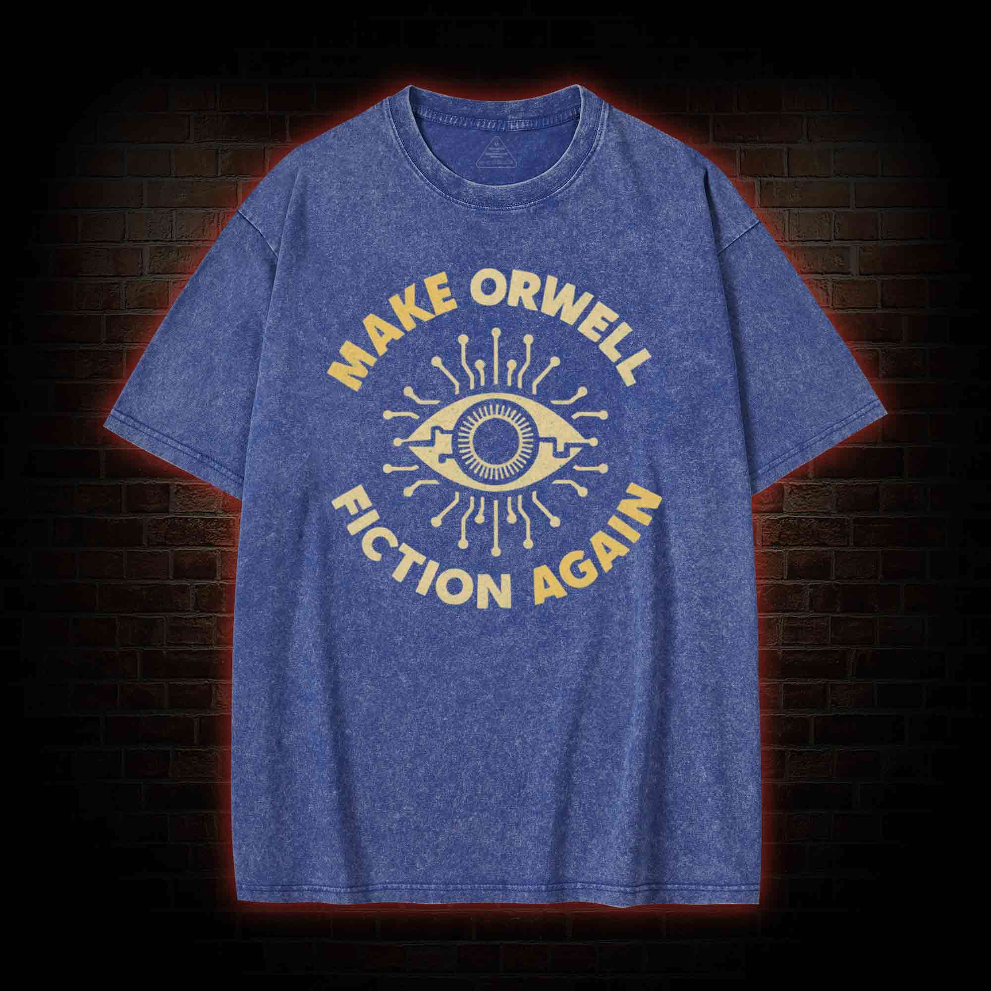 Make Orwell Fiction Again Washed T-shirt