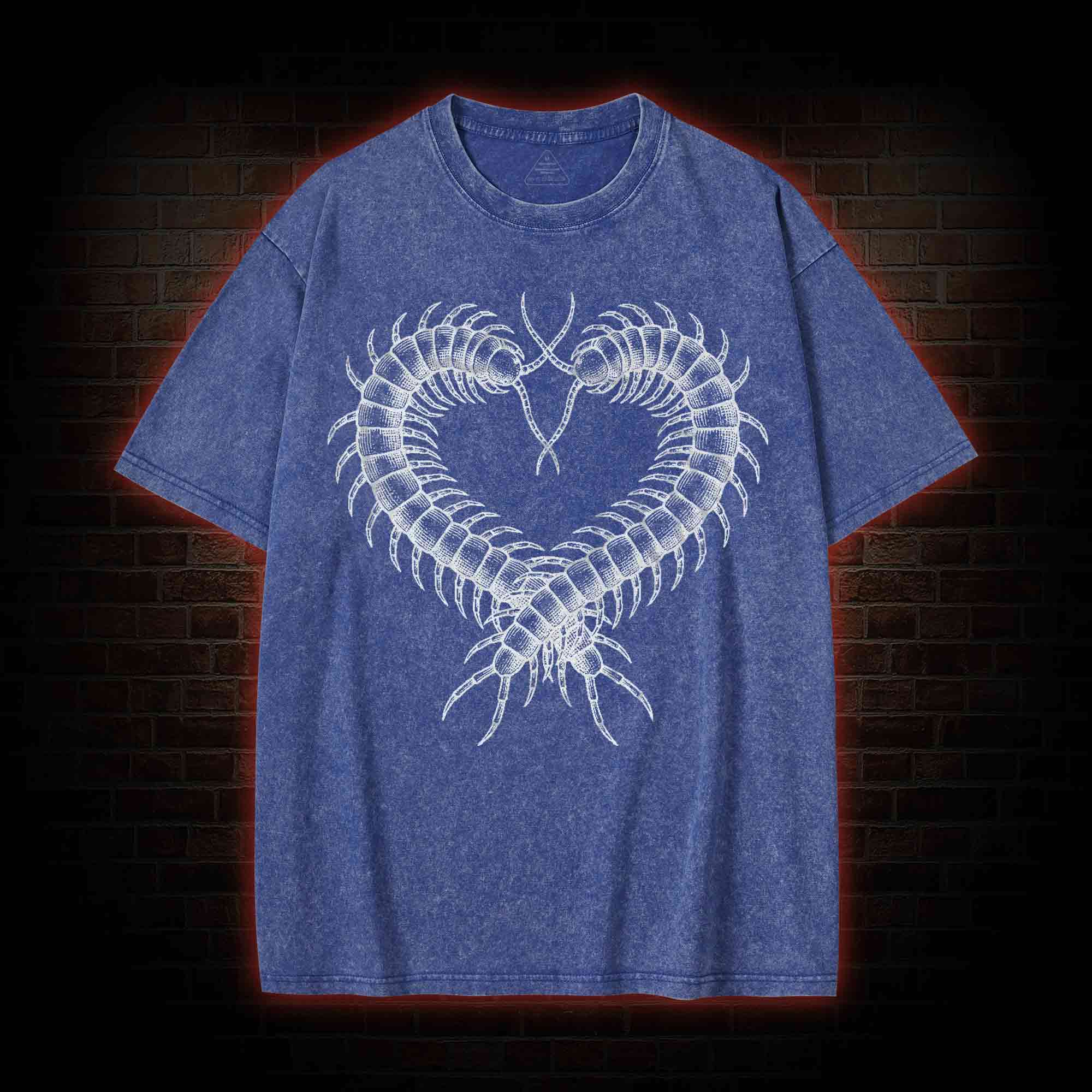 Centipede Heart Washed T-shirt