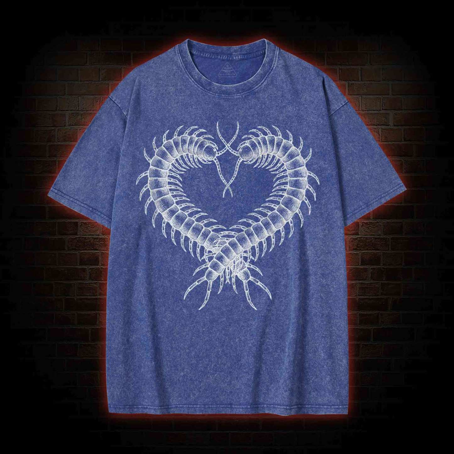 Centipede Heart Washed T-shirt
