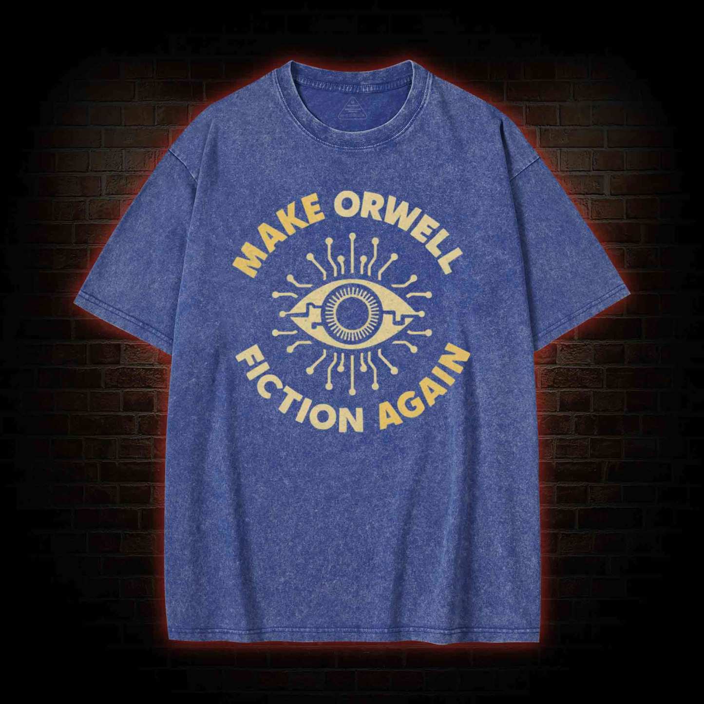 Make Orwell Fiction Again Washed T-shirt