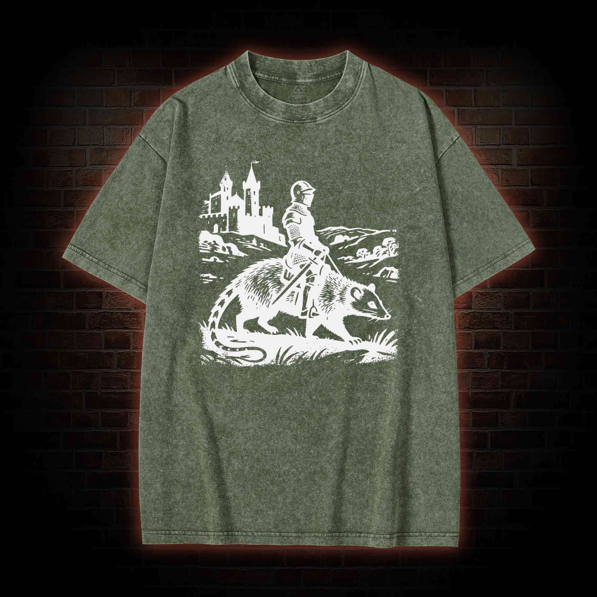 Knight Opossum Washed T-shirt