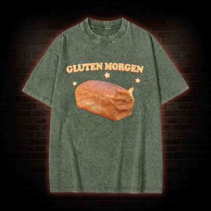 Silly Cats Washed T-shirt