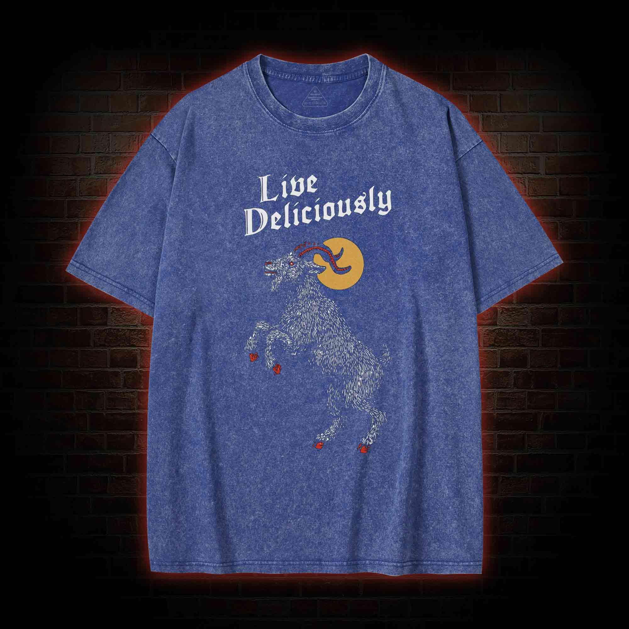 Live Deliciously Washed T-shirt