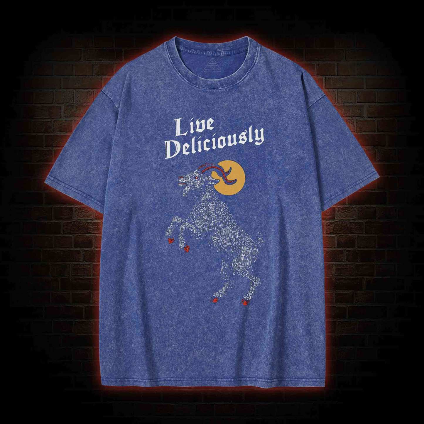Live Deliciously Washed T-shirt