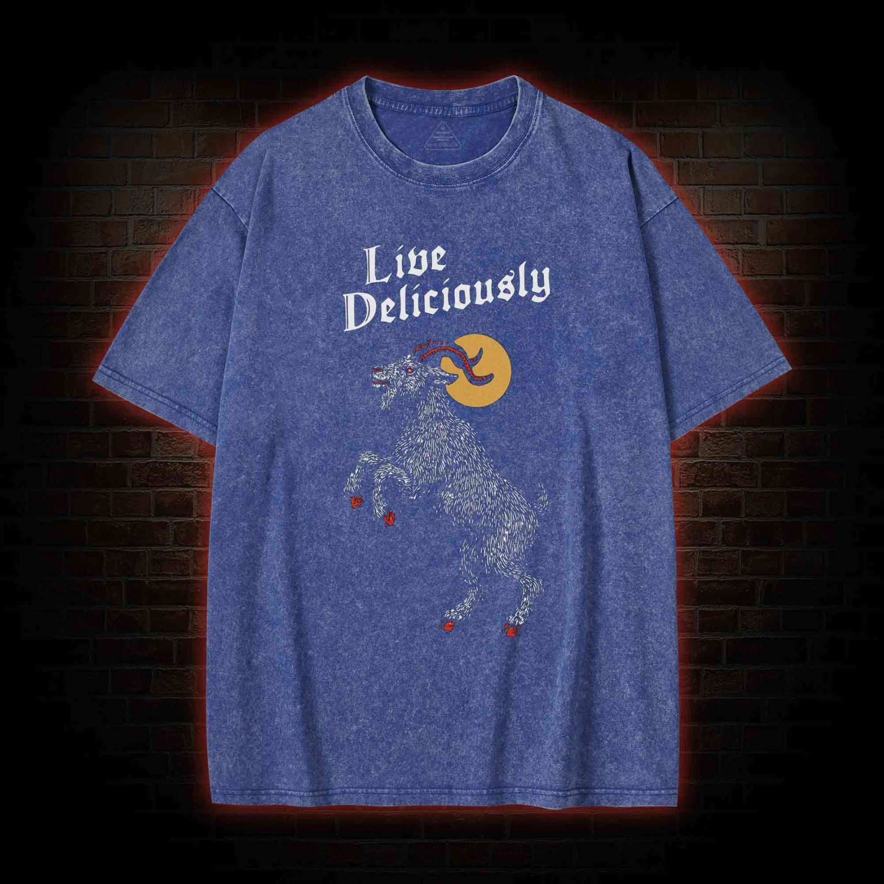 Live Deliciously Washed T-shirt