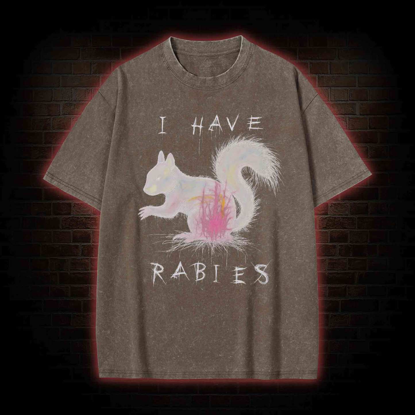 I Have Rabies Washed T-shirt