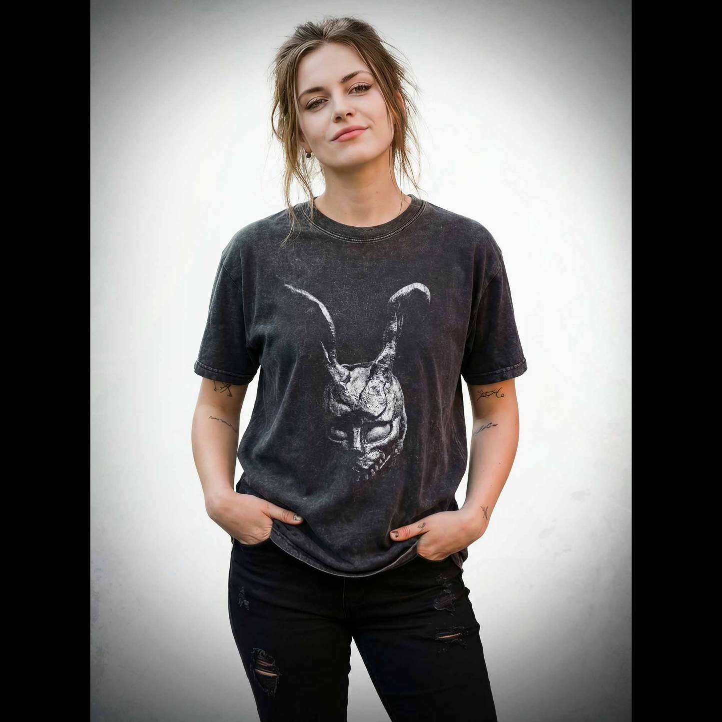 Bunny Mask Washed T-shirt