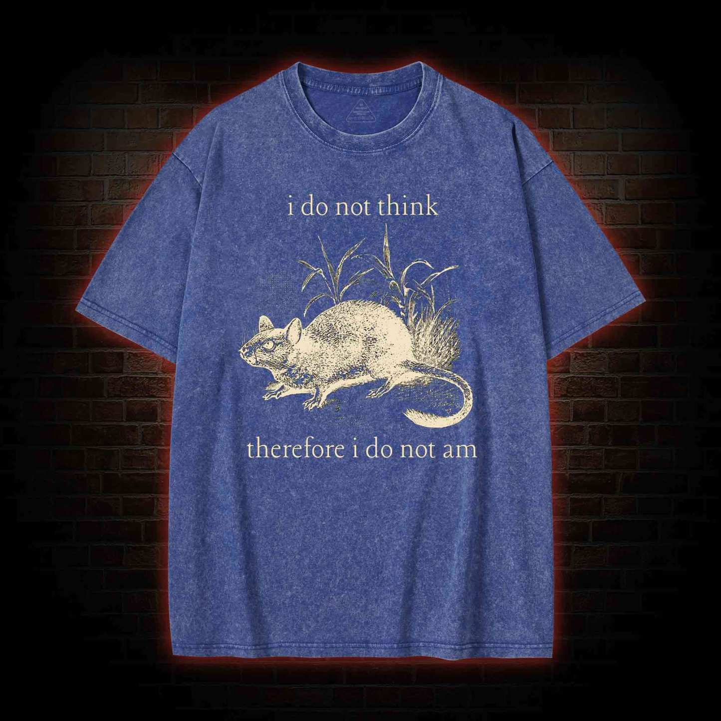 Funny Rat Washed T-shirt