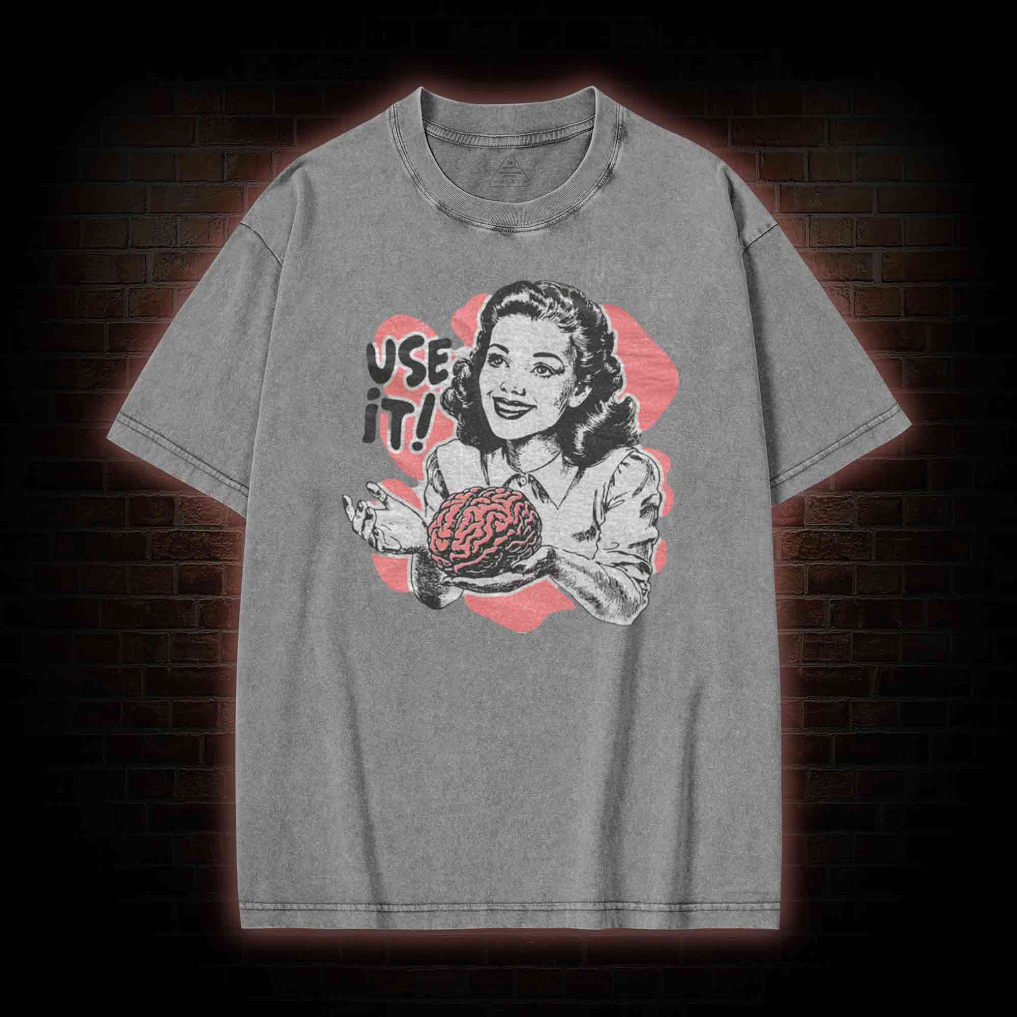 Use Your Brain Aesthetic Washed T-shirt