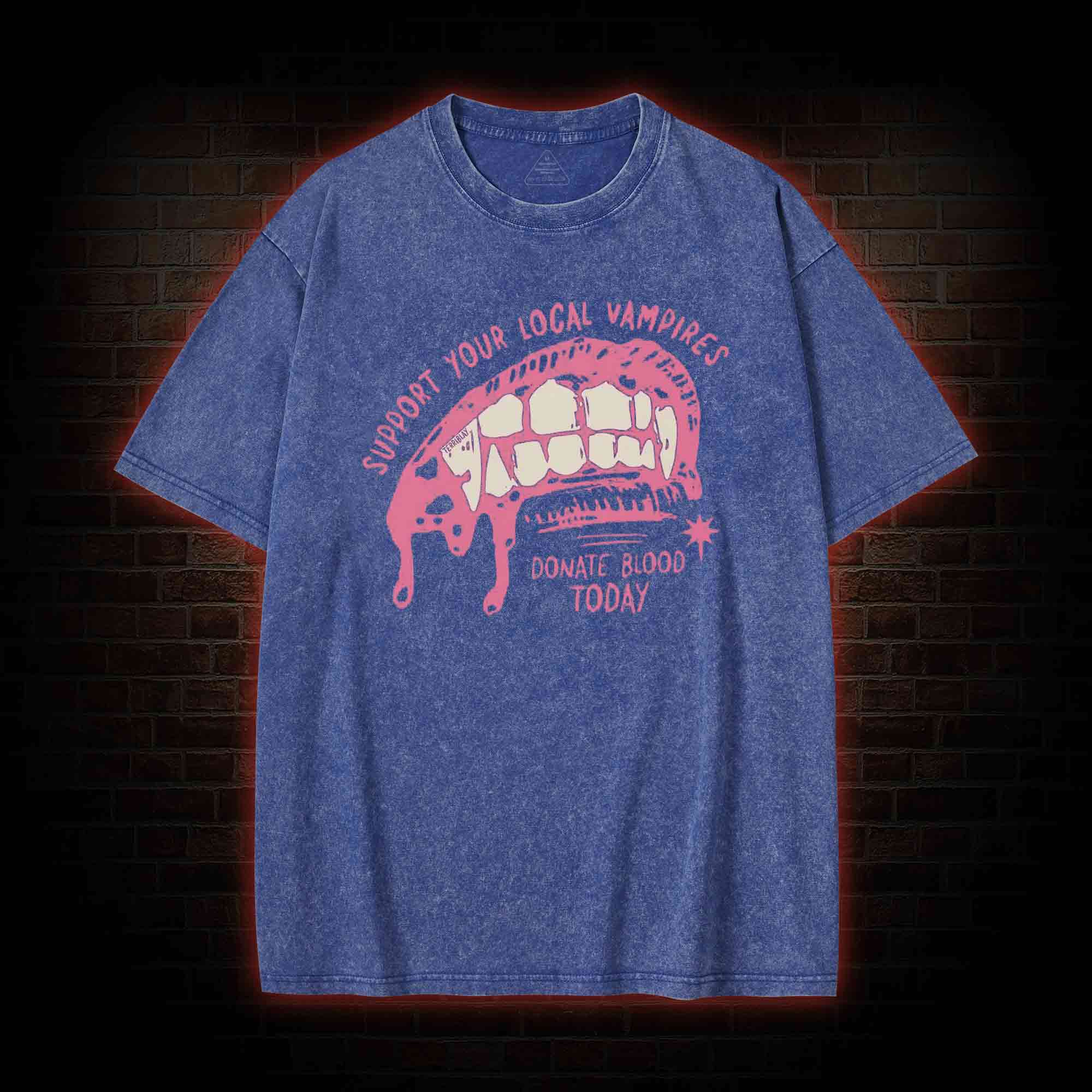 Support Local Vampires Washed T-shirt
