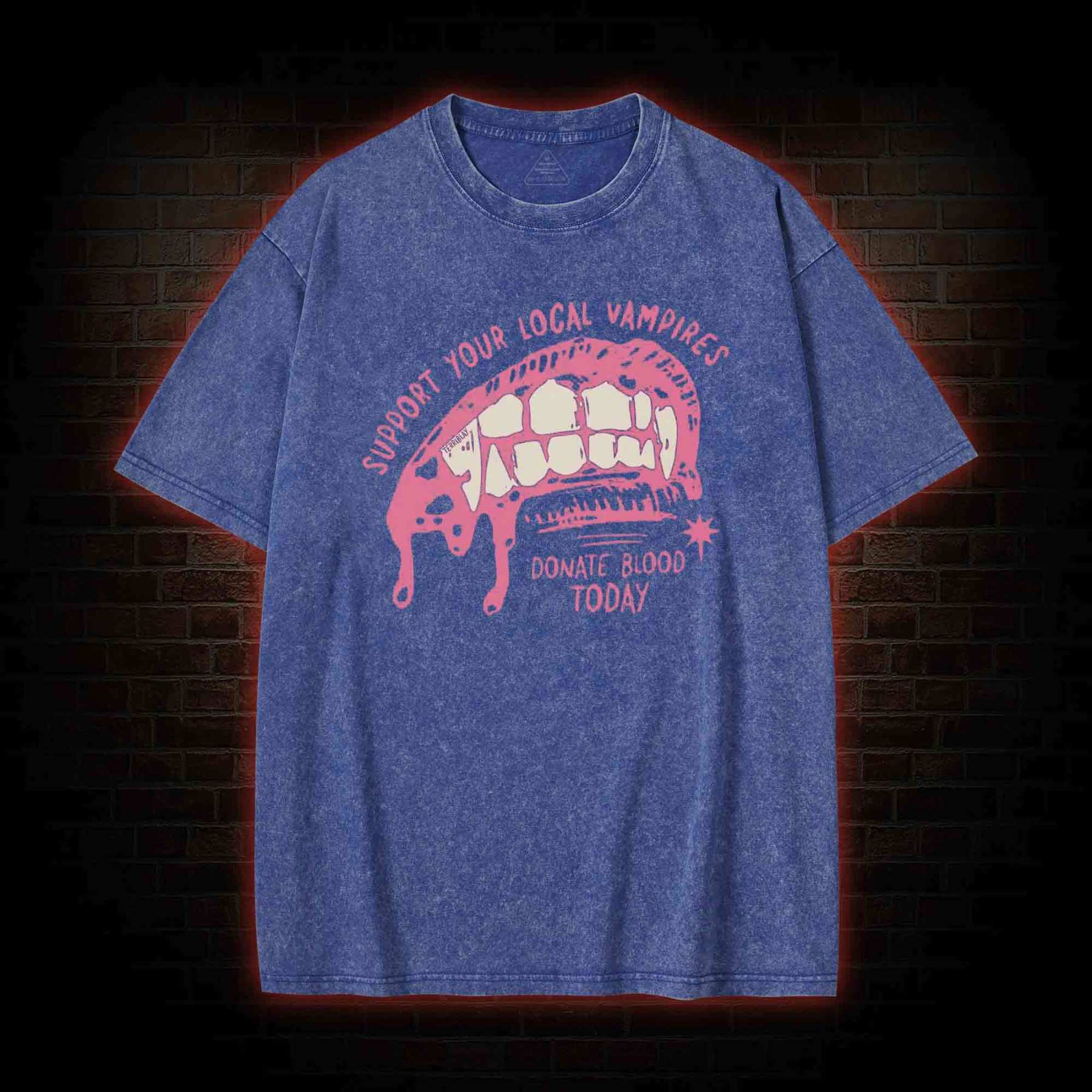 Support Local Vampires Washed T-shirt
