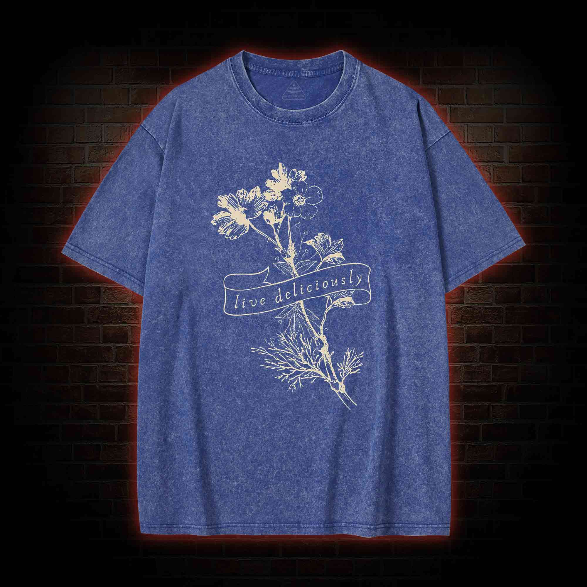 Live Deliciously Washed T-shirt