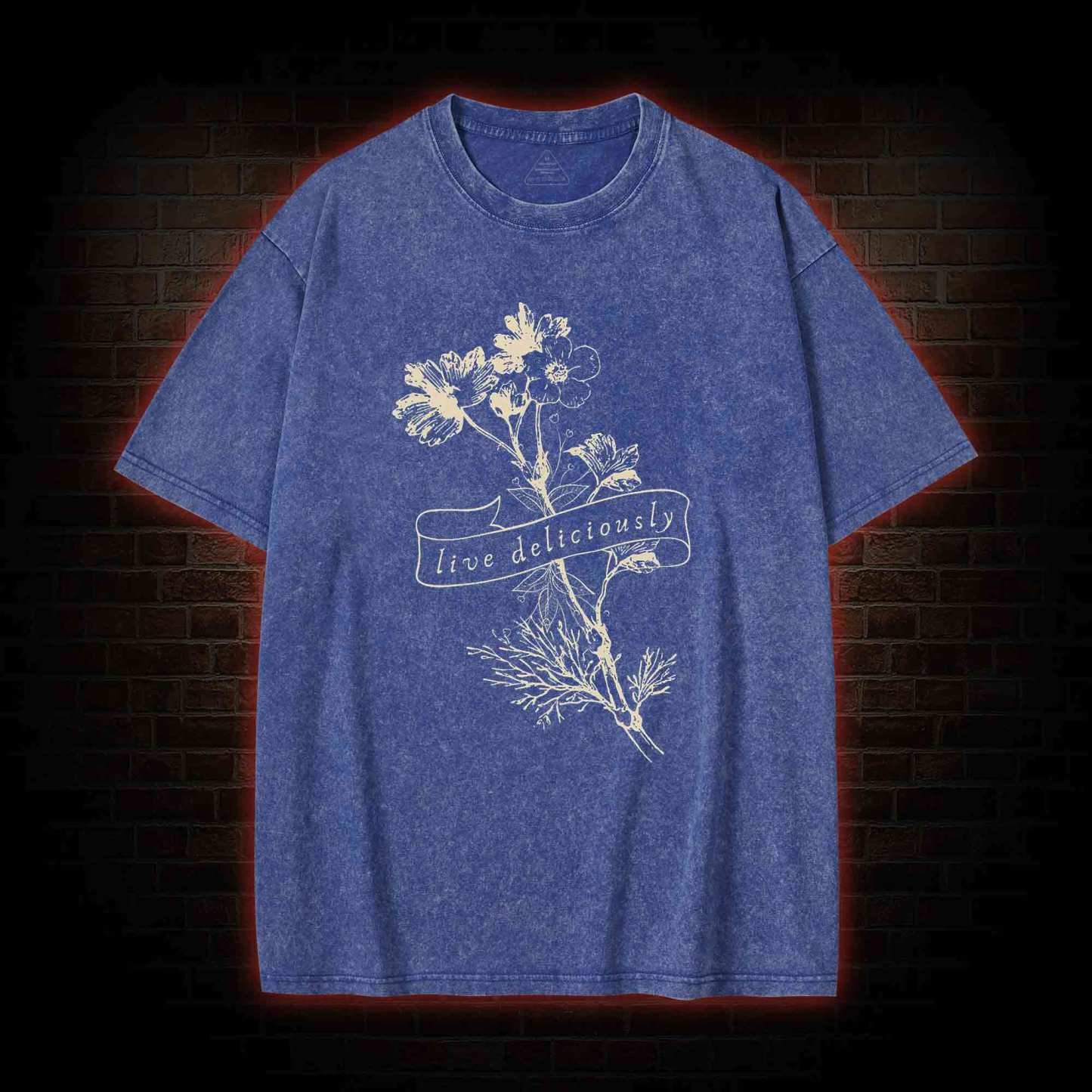 Live Deliciously Washed T-shirt