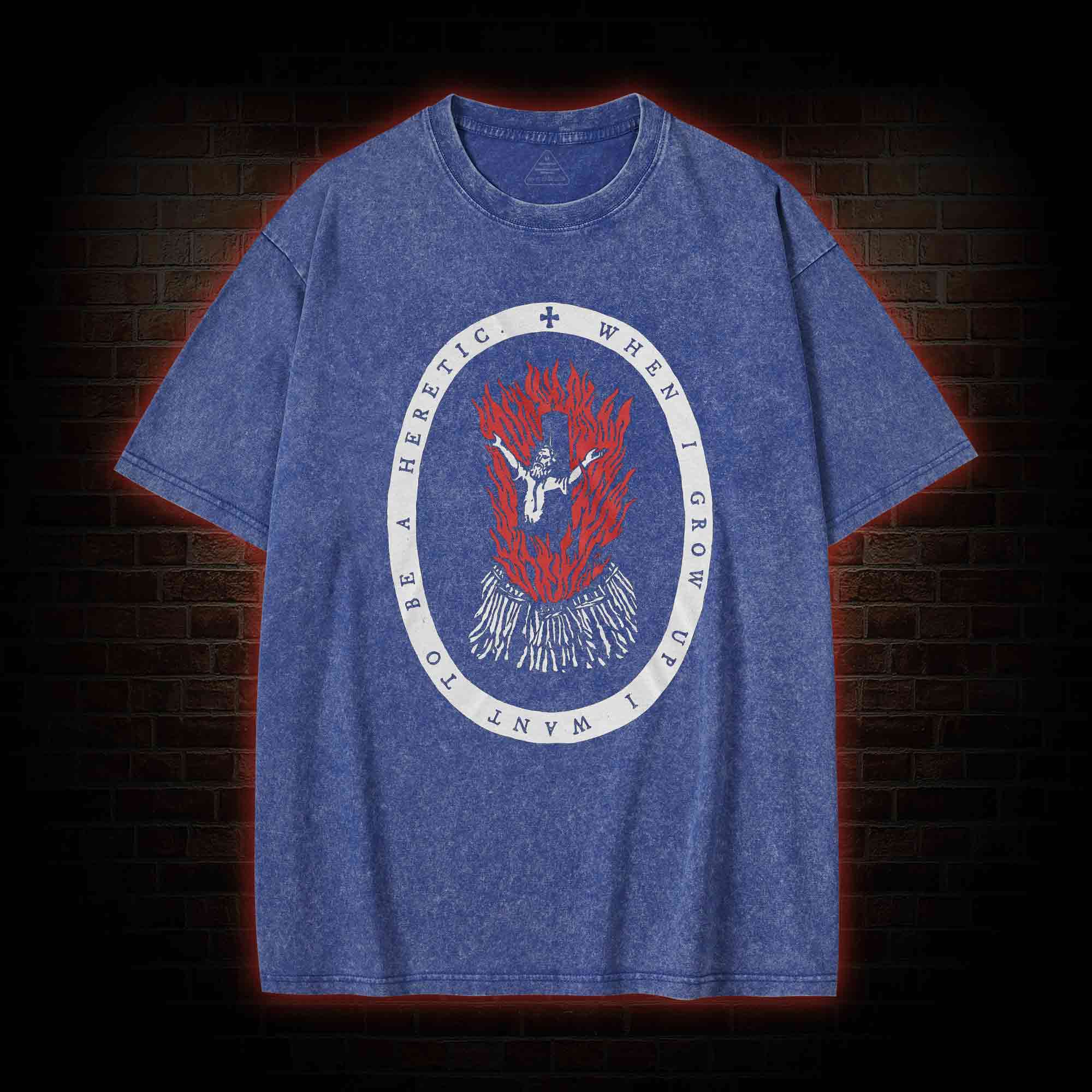When I Grow up I Want to be a Heretic Washed T-shirt