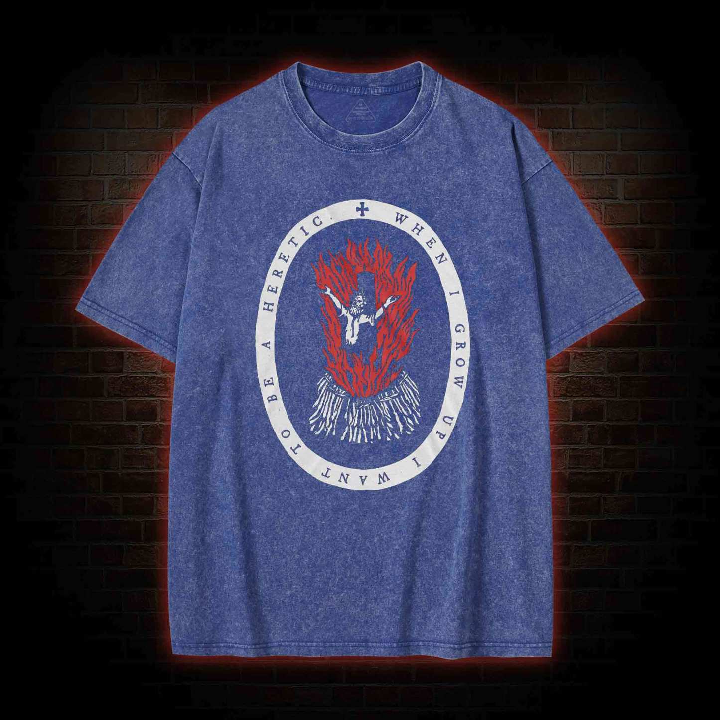 When I Grow up I Want to be a Heretic Washed T-shirt