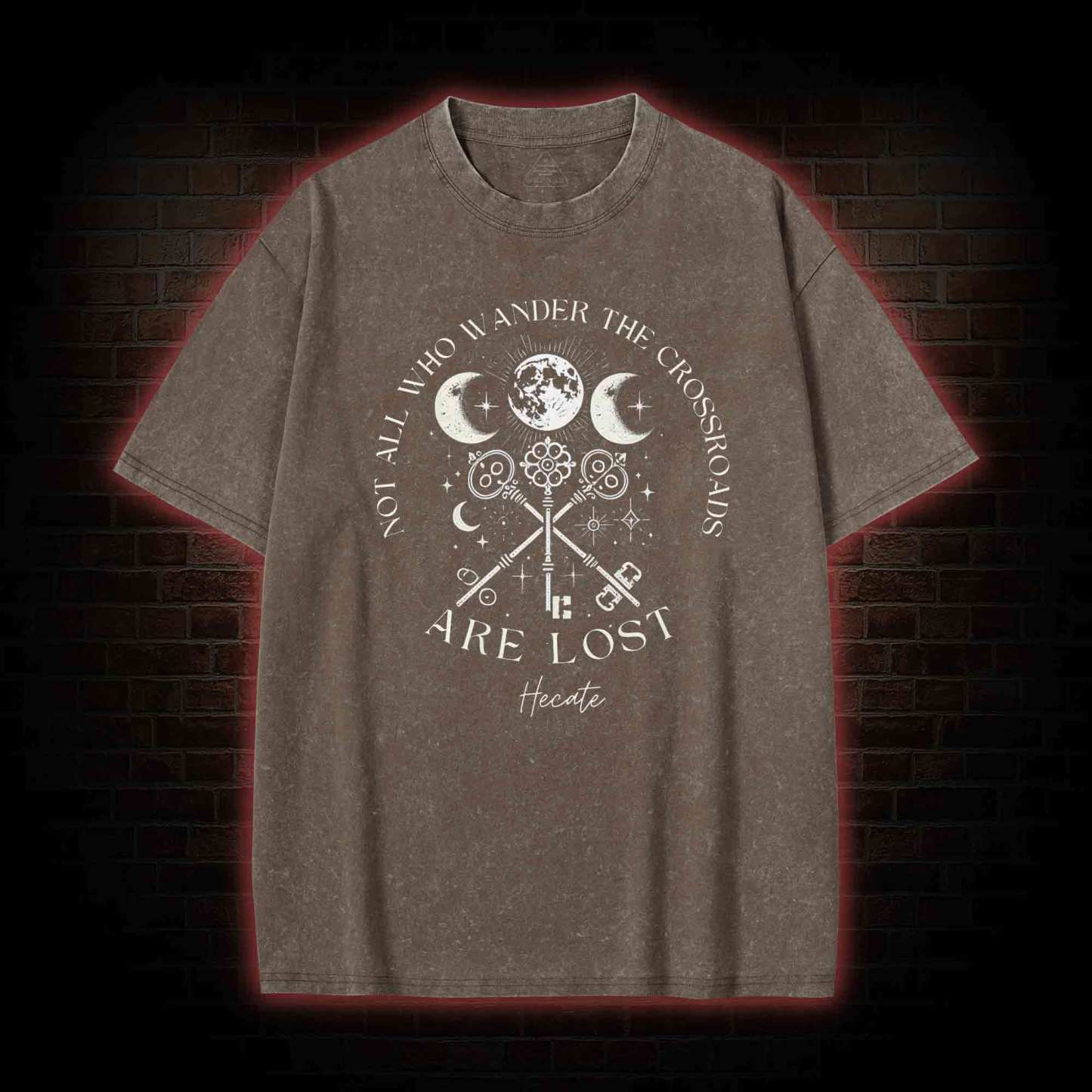 Not All Who Wander the Crossroads are Lost Washed T-shirt