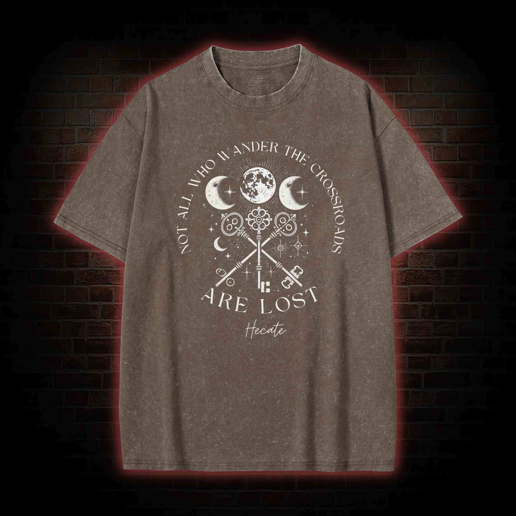 Not All Who Wander the Crossroads are Lost Washed T-shirt
