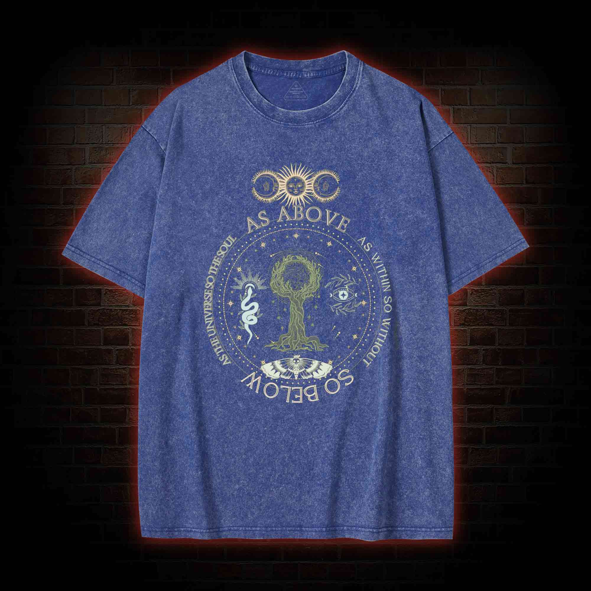 As Above so Below Washed T-shirt
