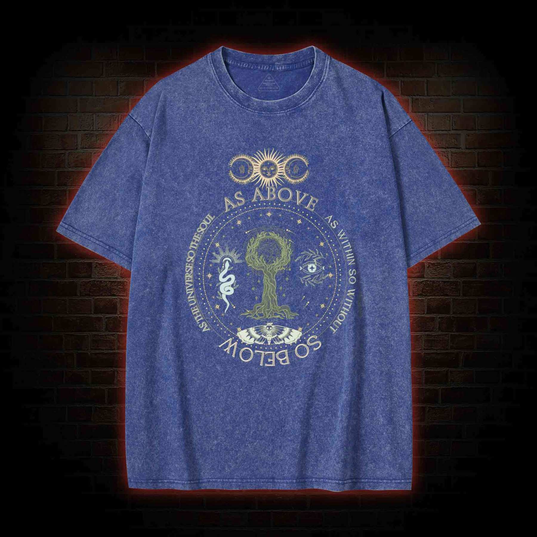 As Above so Below Washed T-shirt